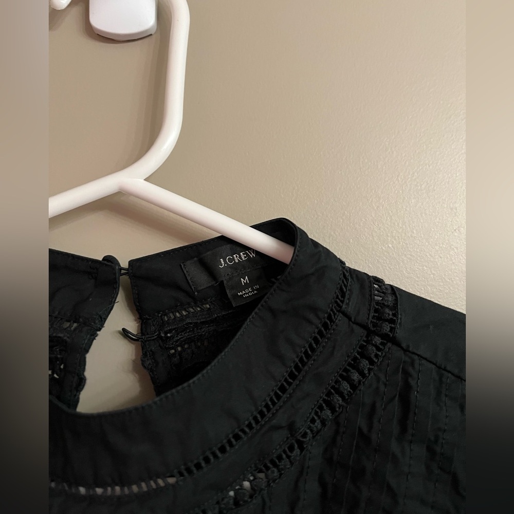 J Crew Crocheted Lace Ruffle Top - Picture 4 of 5